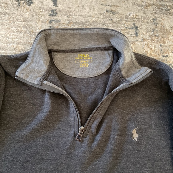 Ralph Lauren Polo long sleeve quarter zip. Mens size L - Picture 4 of 11